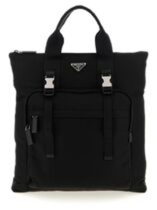 PRADA Re-Nylon and Saffiano backpack shopping bag