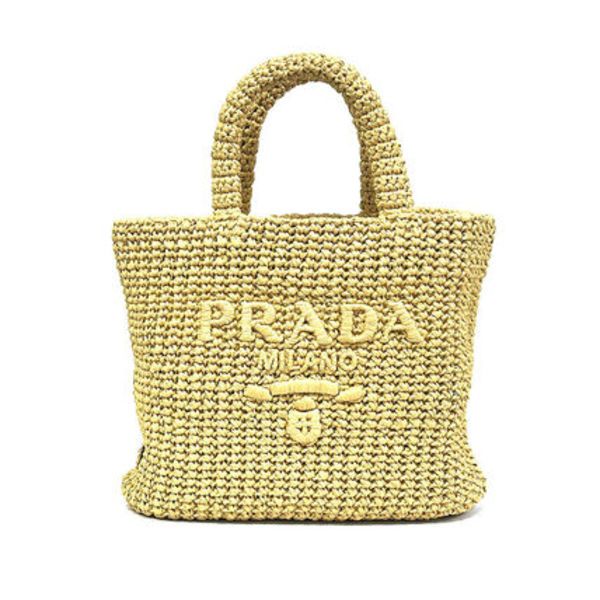 PRADA かごバッグ 1BG422 2C2T スモール クロシェ トートバッグ