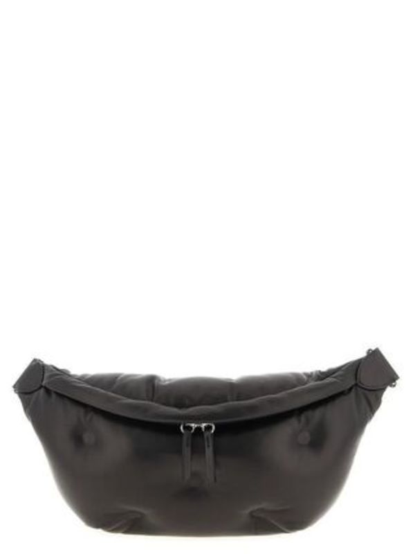 Maison Margiela グラムスラム ブラックレザーベルトバッグ