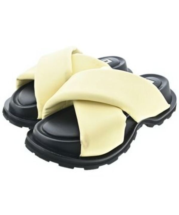 JIL SANDER ジルサンダー サンダル ベージュx黒 4104825L0118