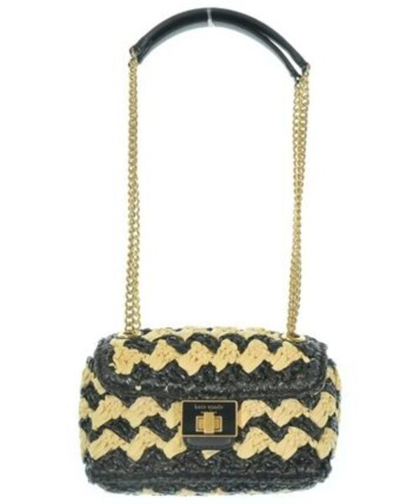 kate spade new york かごバッグ 黒xアイボリー 0134626J0070