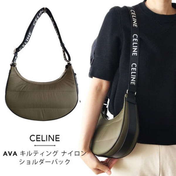 CELINE AVA キルティング ナイロン ショルダーバック