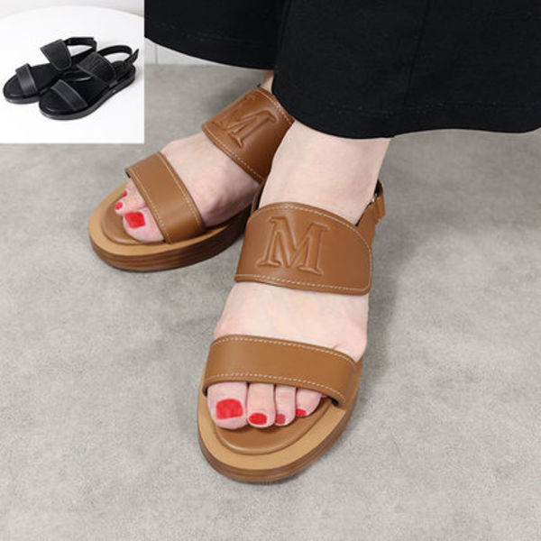 Max Mara フラットサンダル Diana レザー 45213131600