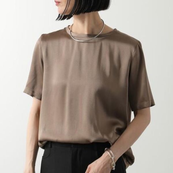 S MAX MARA Tシャツ REBBY レビー 半袖 サテン