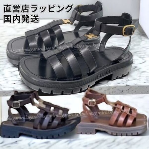 すぐ届く!CELINE クレア トリオンフ グラディエーター サンダル