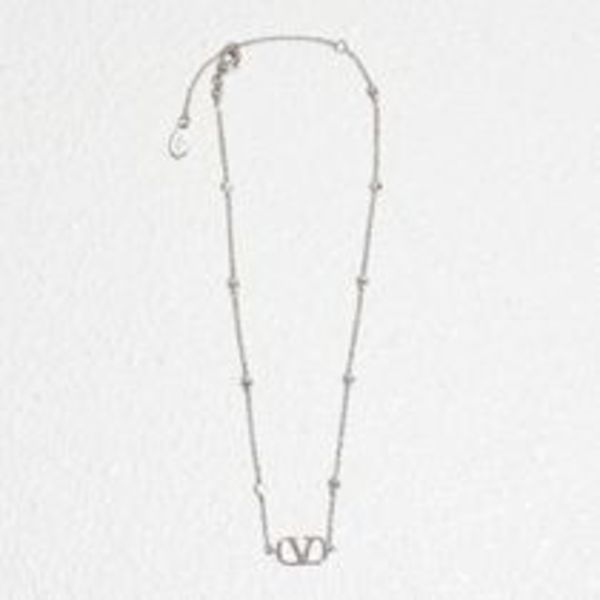 ★VALENTINO V LOGO CRYSTAL Vロゴ シグネチャー ネックレス