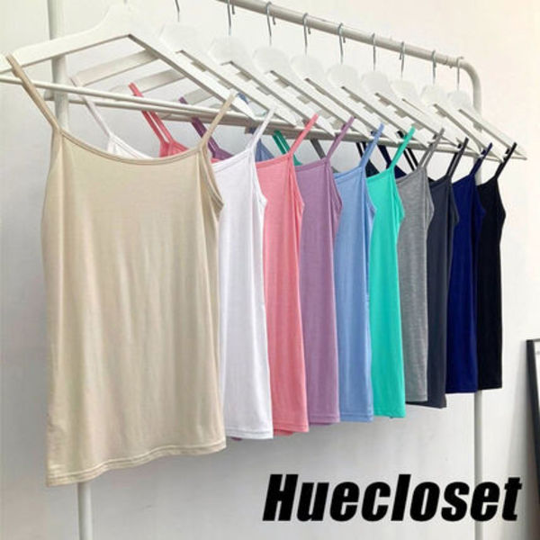 HUECLOSET Basic Spandex Color Strap Sleeveless 25KERO713