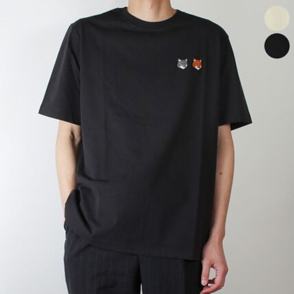 MAISON KITSUNE Tシャツ DOUBLE FOX HEAD COMFORT T【国内配送】