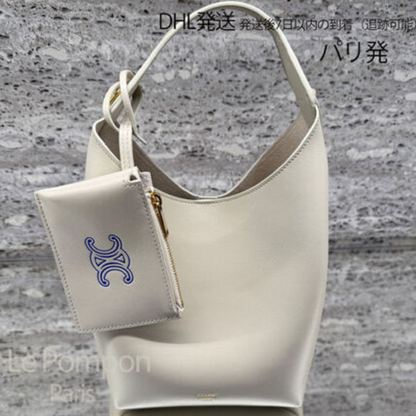 CELINE☆HOBO スモールモデル ソフトカーフスキン ホワイト