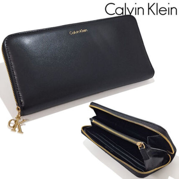 CalvinKlein 長財布 ZIP レザー ユニセックス LV04F1093G UB1