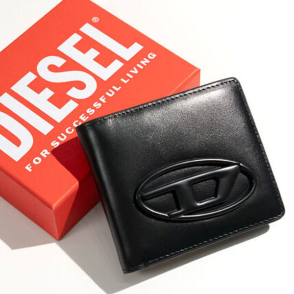 DIESEL 二つ折り財布 HOLI-D BI FOLD COIN S 3D WALLET X10123
