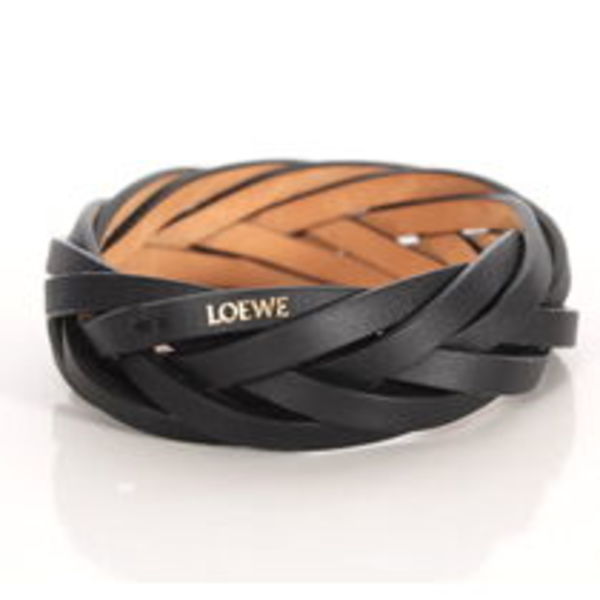 ロエベ LOEWE ブレイデッド バングル J242240X45 1100 ブラック