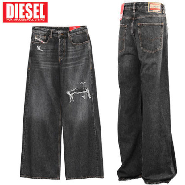 DIESEL ワイド ジーンズ Relaxed Jeans A06370-007DN D-RISE-02
