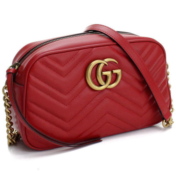 【国内即発】GUCCI GGマーモント スモール ショルダー 447632 RD