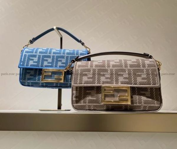 25SS フェンディ バゲット ミニ FFジャカード ショルダーバッグ