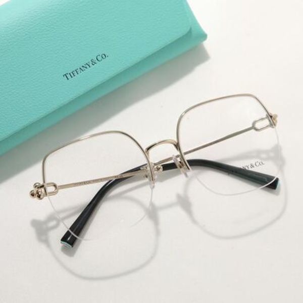 Tiffany&Co. メガネ TF1153-D スクエア型 ハーフリム