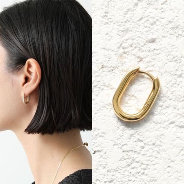 MARIA BLACK フープピアス Slick Huggie Pierced 100852YG