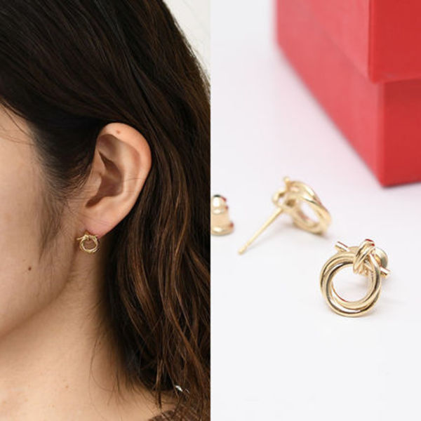 【国内即発】FERRAGAMO ツイスト ガンチーニ ピアス