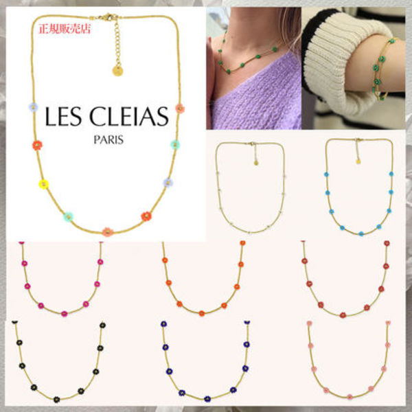 【LES CLEIAS】Prairie 花のネックレス ブレスにも!★国内発