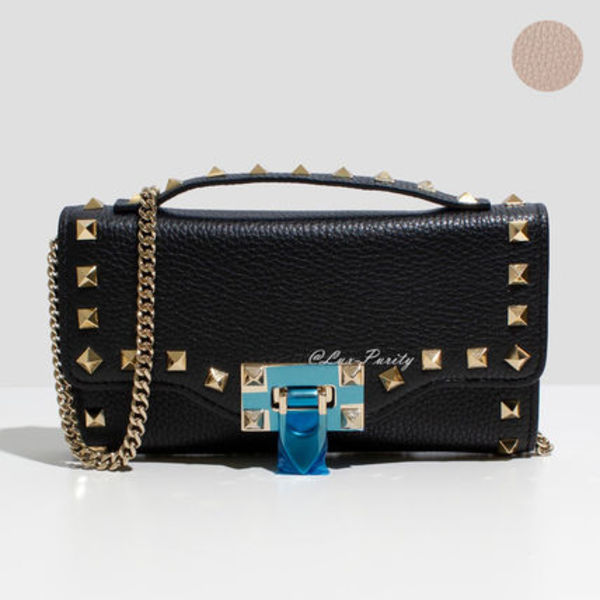 VALENTINO ロックスタッズ チェーンウォレット