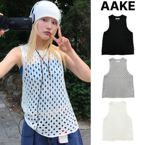 【AAKE】NET SUMMER SLEEVELESS NT