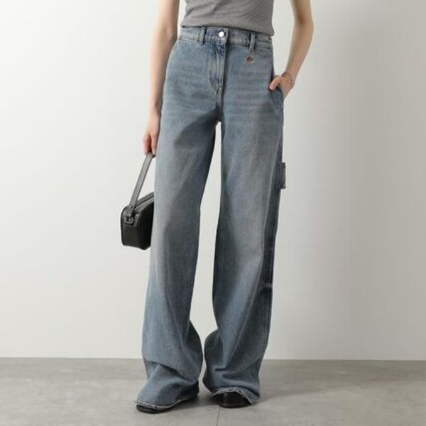Courreges デニムパンツ 126DPA692DE0058 ジーンズ ワイド