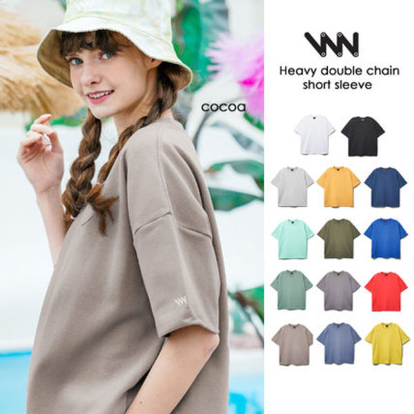 WV PROJECT正規品★全14色★ヘビーダブルチェーン半袖Tシャツ★