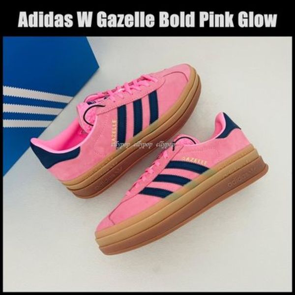 Adidas W Gazelle Bold Pink Glowガゼル 厚底 ピンク スニーカー