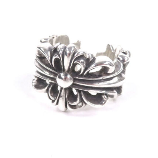 美品 CHROME HEARTS DBL FLRL CRS 指輪 JP18号相当 SV925