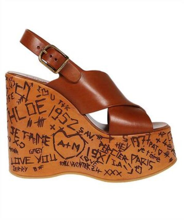 Chloe CHC24A02YLU MAXIME WEDGE Sandals