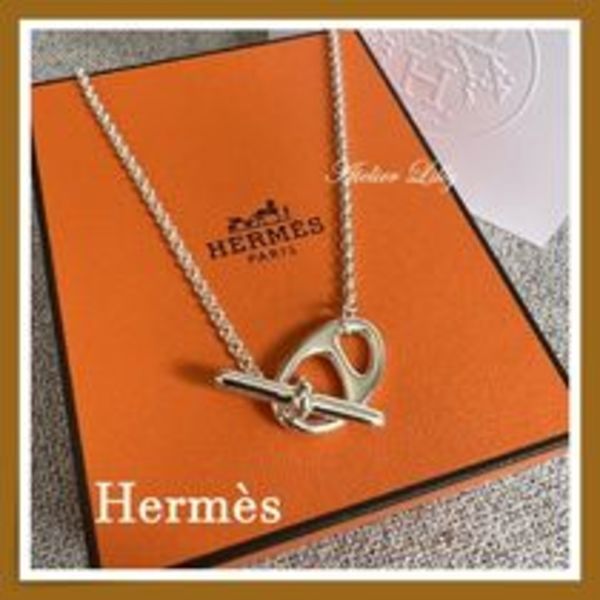 【HERMES】新作 シンプル ☆シェーヌダンクル パンク ネックレス