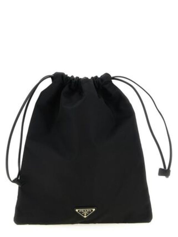 ★PRADA★トライアングル ポーチ★ブラック(黒)系