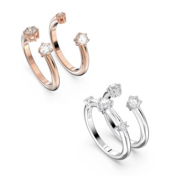 【SWAROVSKI】 Constella Ring (Round Cut/Set of 2)
