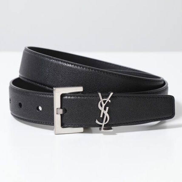 SAINT LAURENT ベルト 634437 BOO0W カサンドラロゴ