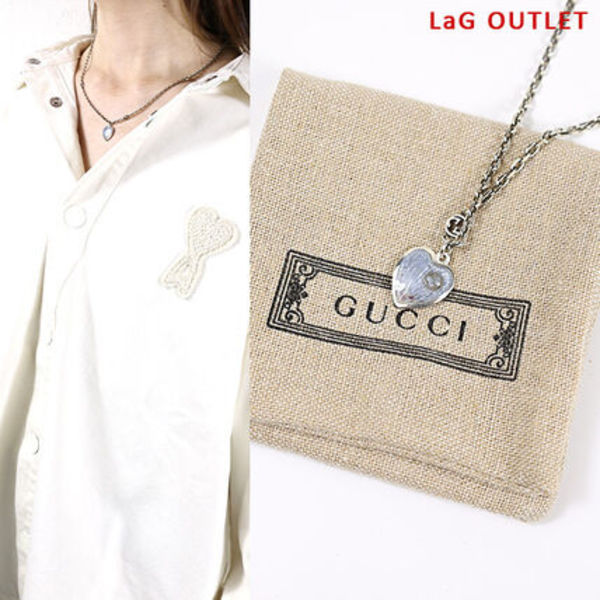 【アウトレット】GUCCI ネックレス 645545 J89B4 8490 ハート