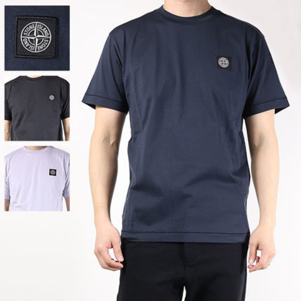 STONE ISLAND ロゴ Tシャツ 半袖 コットン 2100039S0013