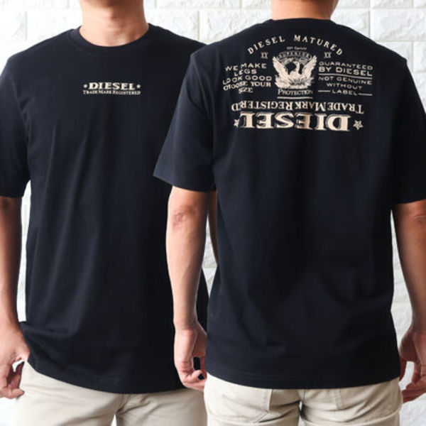 ディーゼル DIESEL ロゴ Tシャツ 前後デザイン T-JUST-L4