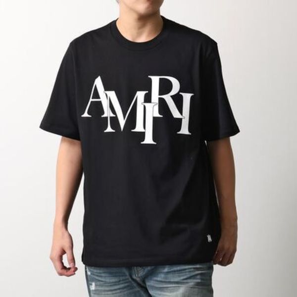 AMIRI Tシャツ STAGGRED LOGO TEE スタッガード AMJYTE1149