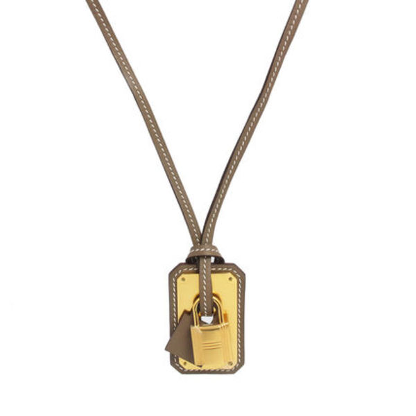 HERMES エルメス オーケリー GM カデナ エトゥープ ネックレス