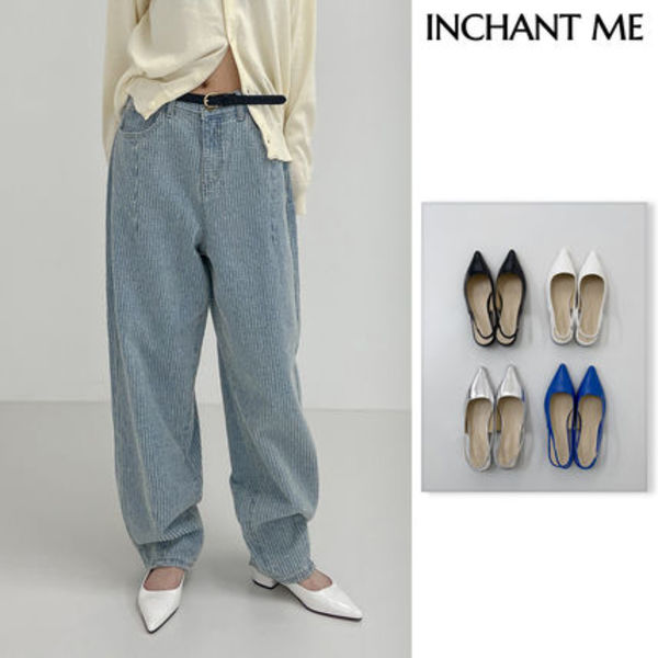 【INCHANT ME】Stiletto slingback flat shoes