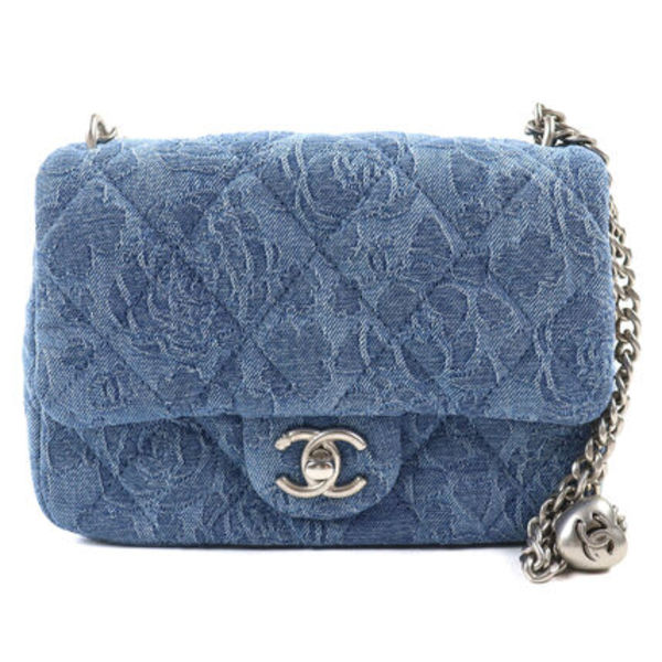 未使用品 CHANEL AS3829 ショルダーバッグ デニム