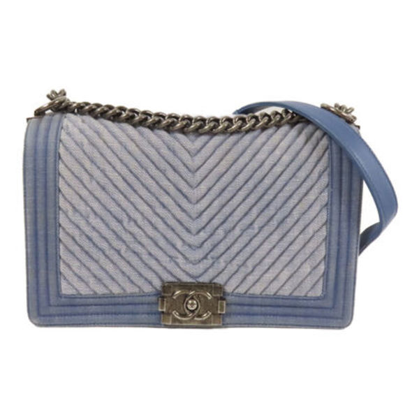 CHANEL Boy Chanel ショルダーバッグ デニム