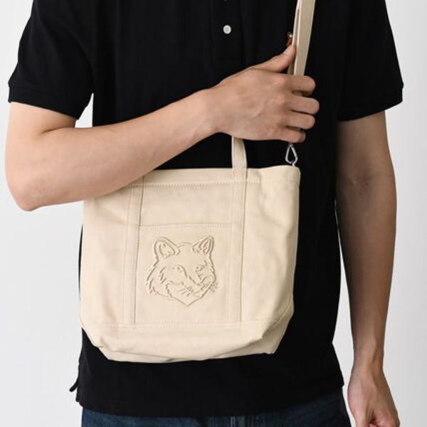 【国内即発】MAISON KITSUNE フォックスヘッド スモール トート