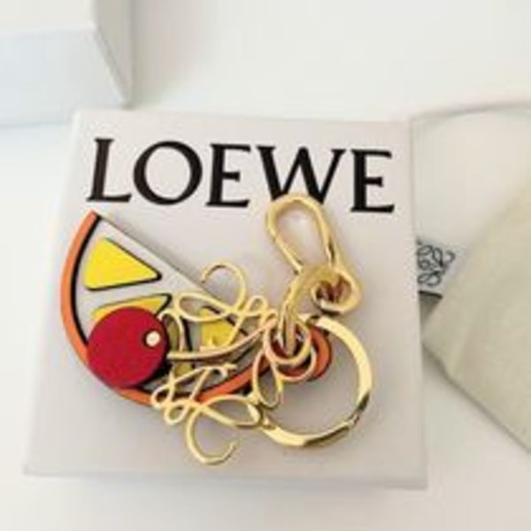【即日発送】LOEWE キーチャーム Gold(オレンジ&チェリー)