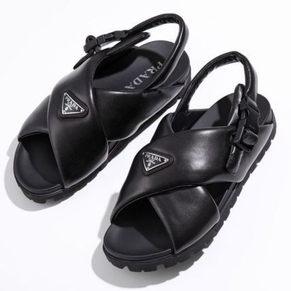 PRADA サンダル モノリス 2X3089 2DL8 パテッドナッパレザー
