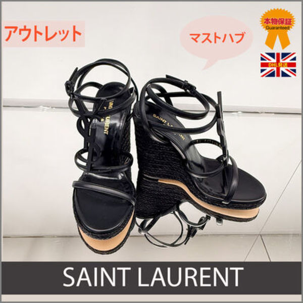 【SAINT LAURENT】アウトレット★夏マストハブCASSANDRAサンダル