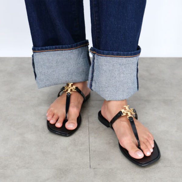 トリーバーチ トングサンダル ROXANNE JELLY 137704 013 BLACK