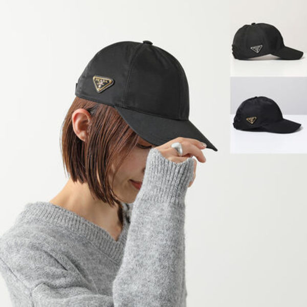 PRADA ベースボールキャップ 1HC274 2B15 帽子