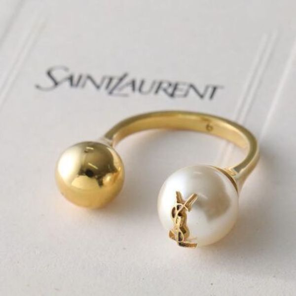 SAINT LAURENT リング 698278 Y1526 パール&ボール YSL