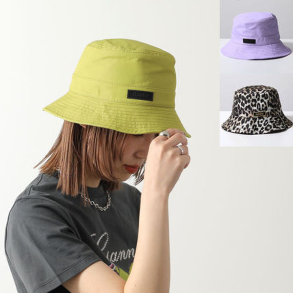 GANNI バケットハット Bucket Hat ロゴ